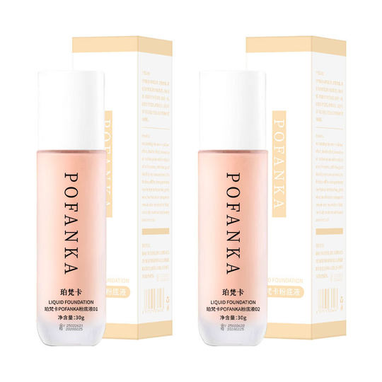 Po Fanka POFANKA Foundation Liquid, No Card Powder, Moisturizing, Moisturizing, Hydrating, No Stickiness, Anti-Sweat Accompanying Ceremony