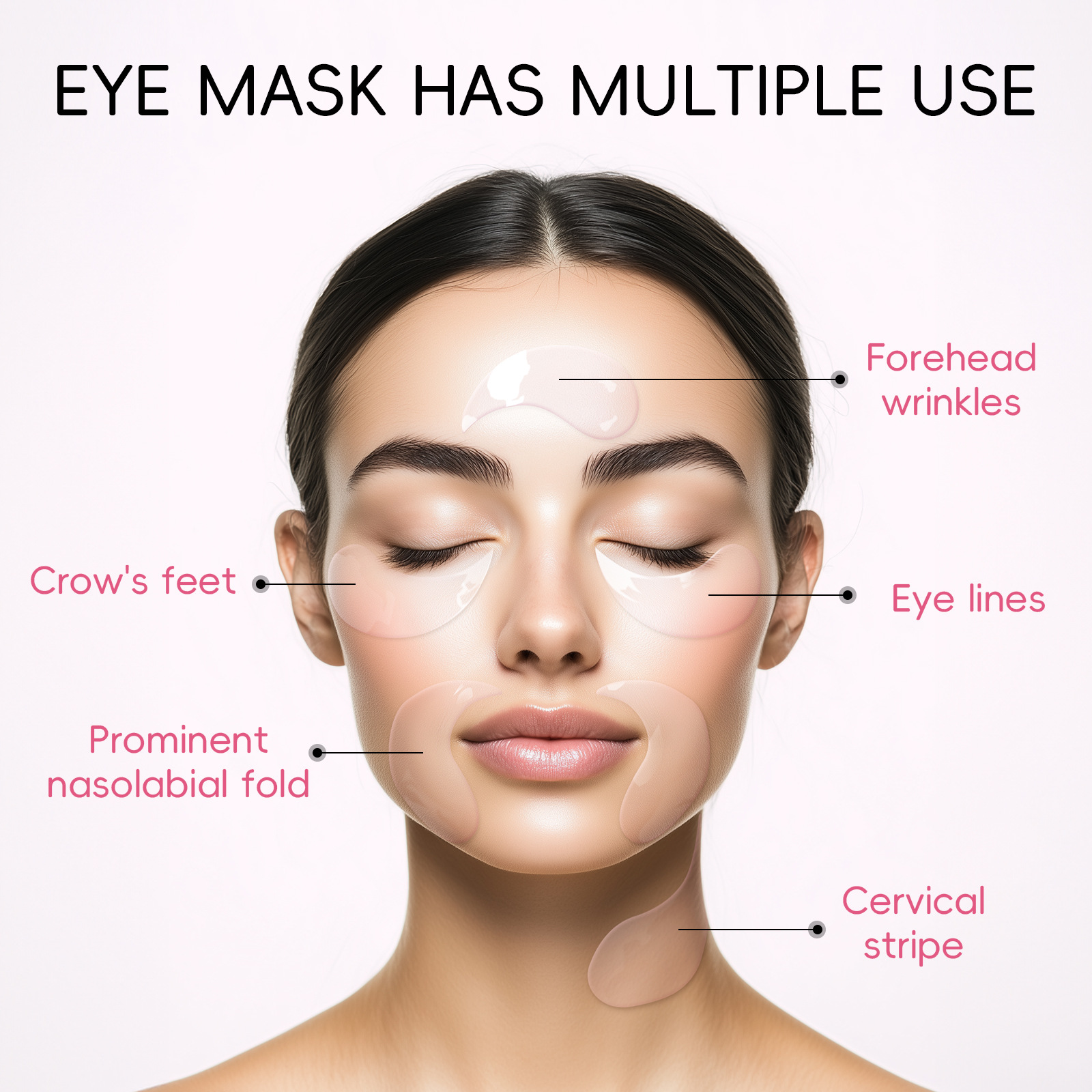Cross-border LAIKOU Sakura Eye Mask 50 pieces - Wholesale of eye care products for moisturizing and hydrating around the eyes undefined