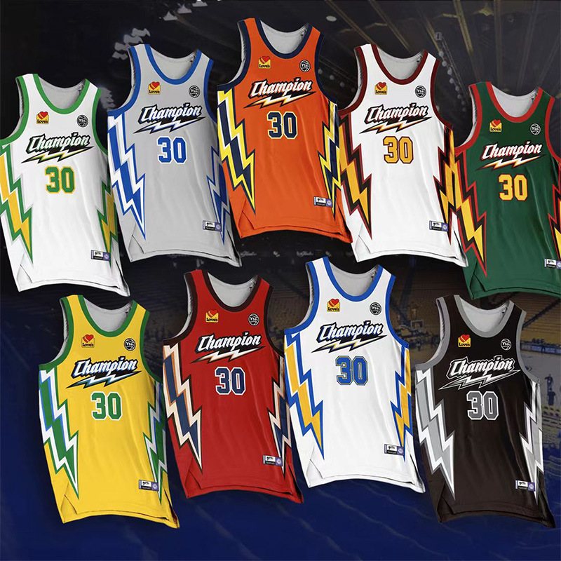 Basketball Uniform Suit Men's American Basketball Clothes Summer Children's Training Camp Team Jersey Team Uniform Printed Number Student