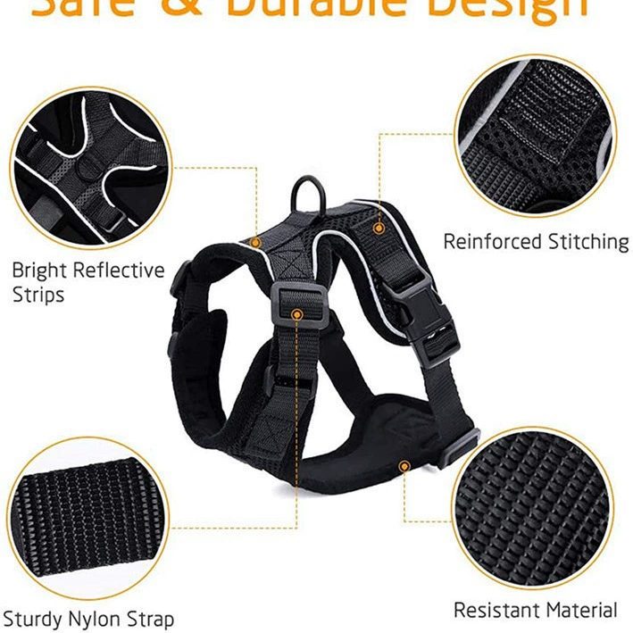 Pet supplies cat breathable harness reflective anti-breakaway cat walking rope cat traction rope small dog harness