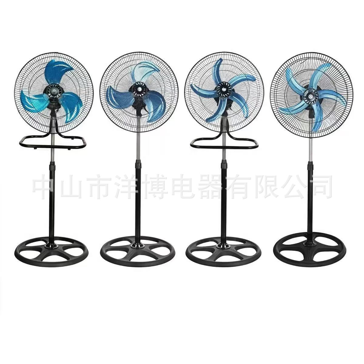 Ventilador industrial de pie de 18 pulgadas, modelo 3 en 1, 110V para Sudamérica, gran potencia y flujo de aire, exportación transfronteriza