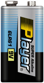 嘉兴小月亮电池厂家供应 6LR61 9V  碱性锌锰干电池