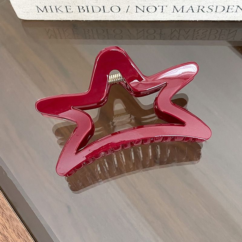 Bordeaux haarclip voor dames elegante haarklem_voghion.com