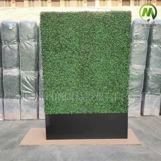 室外防晒仿真草墙立体米兰草墙篱笆墙绿植墙庭院植物篱笆围挡草墙