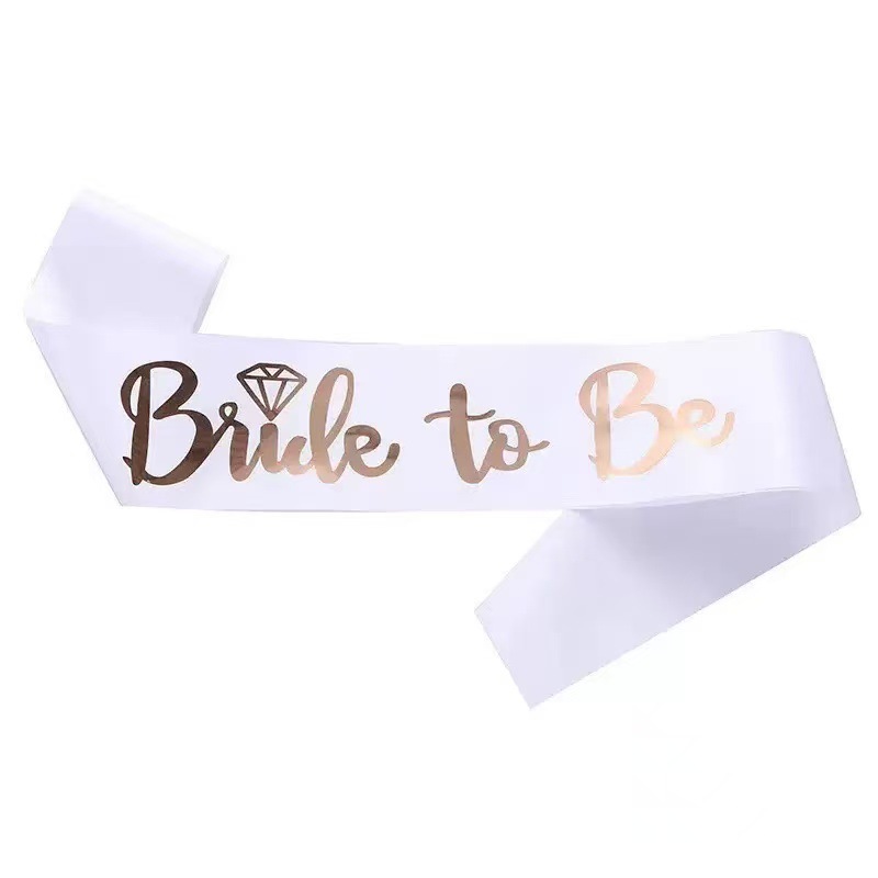 Fiesta de solteros Blanco Bride to be Bride Shoulder Band Set Team Bride Band