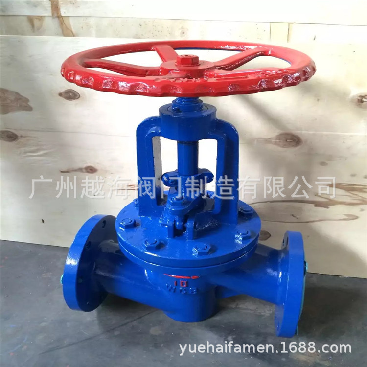 J41TC陶瓷截止阀 J41F46 聚全氟衬里截止阀 直通式衬氟法兰截止阀