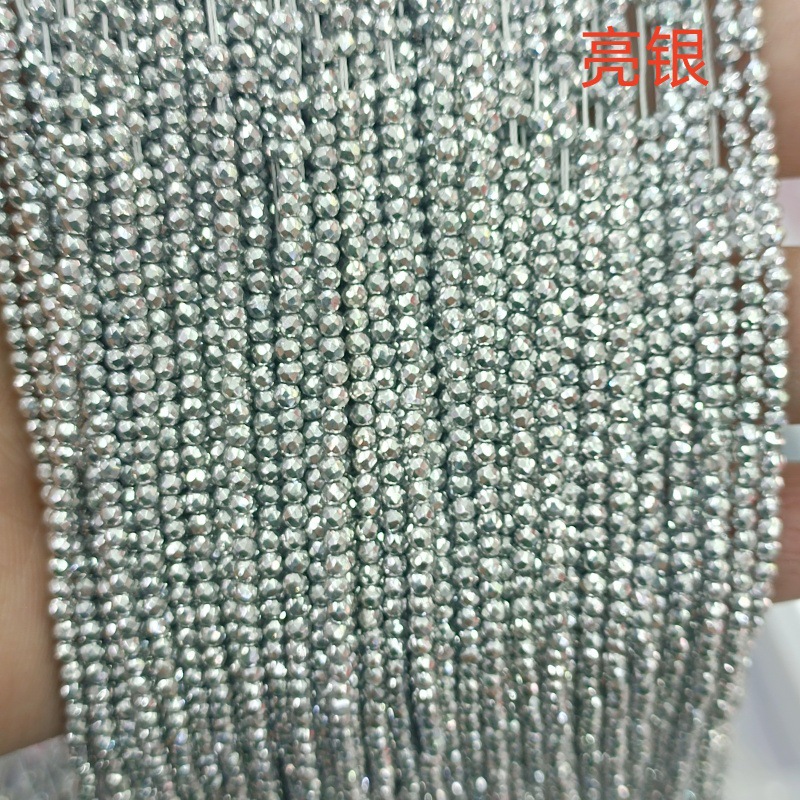 Hilo de algodón aguja súper pequeña Perla de cristal encadenada cuentas vidriadas DIY accesorios de ropa hechos a mano pulsera collar cuentas dispersas accesorios
