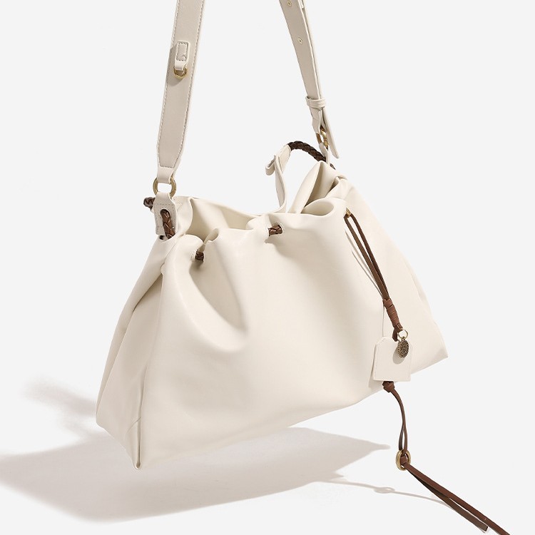 Stylish Women's Drawstring Tote Bag Large Capacity Shoulder Bag_voghion.com