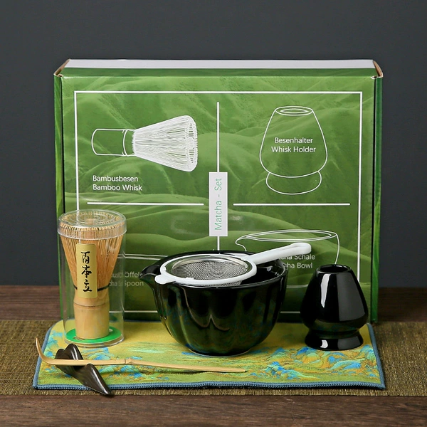 Matcha, tea cup, set, box