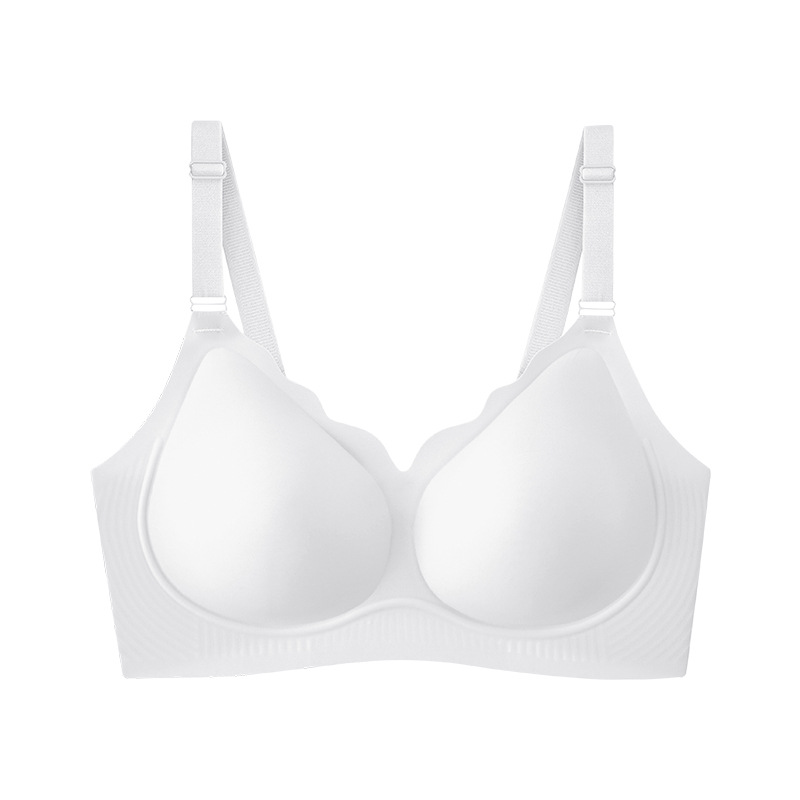 2026 nubes de goma de goma de soporte suave ropa interior de mujeres se reúnen sin marcas sujetador transpirable gran pecho muestra sujetador pequeño de mediana edad