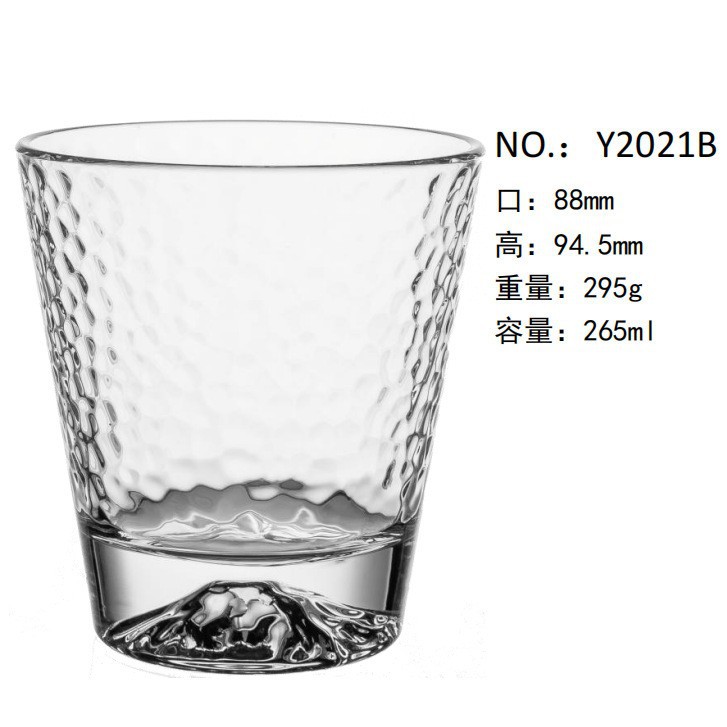 Inventario al por mayor creativo en relieve tazas clásicas tazas de bebida tazas de vino tazas de vino de bar de vidrio tazas de whisky