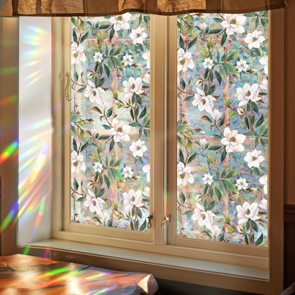 140g Weight Glass paster Home Textiles & Decor Type PVC Material Leaf Pattern Casual, Pastoral Style Casual Pastoral Leaf PVC Glass Paster Wall Art 51