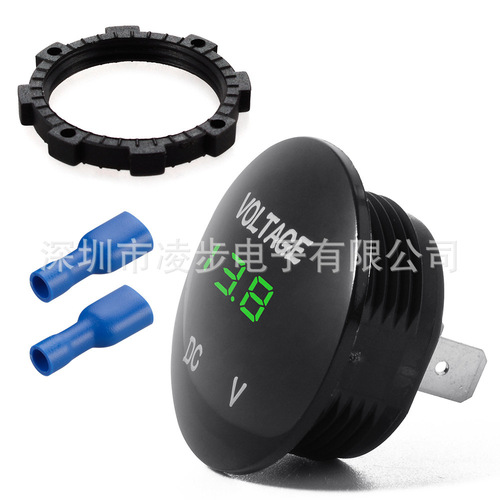 Modified car battery voltmeter DC LED digital display 12V motorcycle on-board voltmeter detector 24V