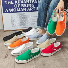 Downtown Spring and Summer New Men and Women Fashion Slip-on Canvas Shoes Breathable Soft Sole Casual Couple Shoes