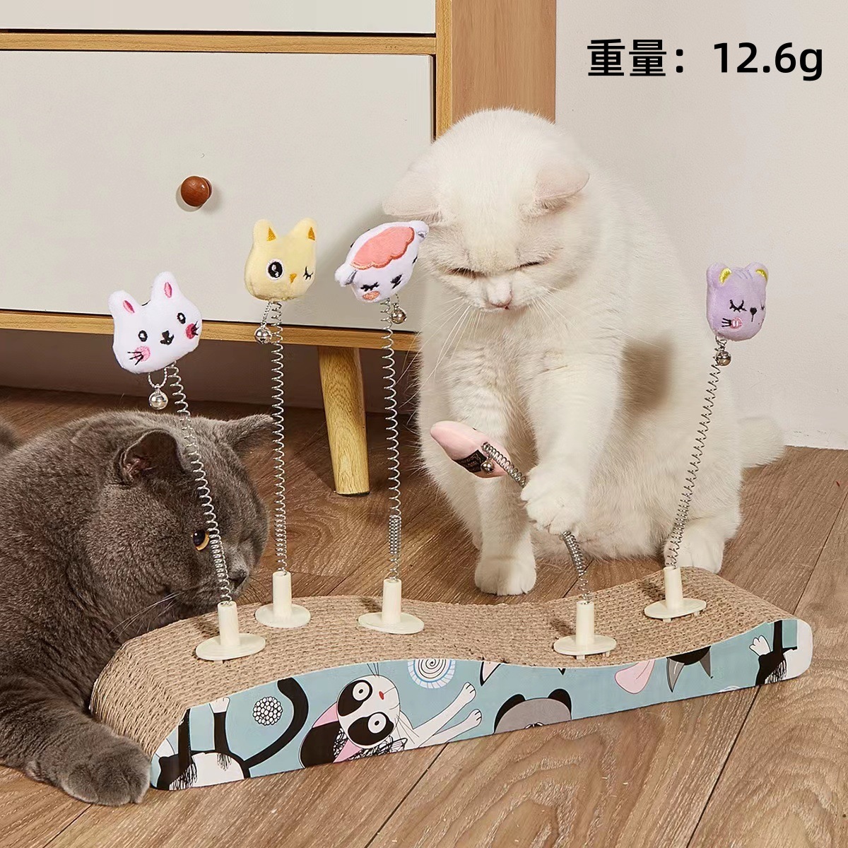 인형-고양이 스크래치 보드 쉐이크