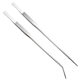 Aquarium Tools Flat Sand Tool Stainless Steel Water Grass Tweezers Scissors Water Grass Clip Tweezers Anti-Slip Toothed Straight/Curved Tweezers