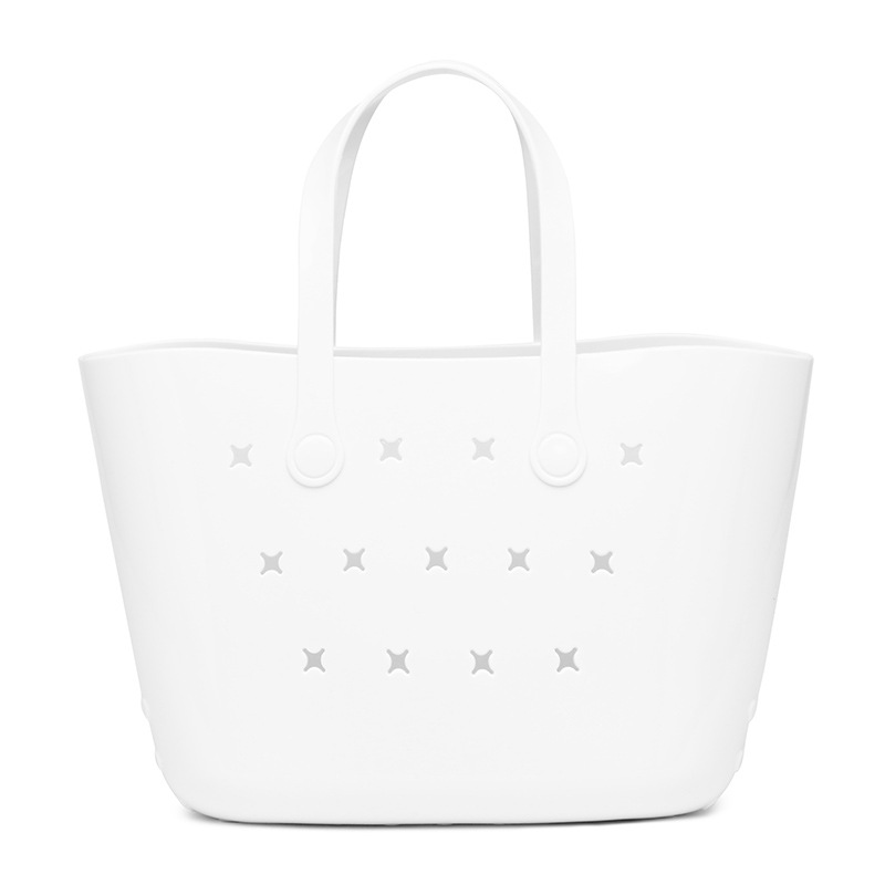 Bohao nueva bolsa de jalea de PVC para mujeres bolsa de mano de alta calidad de gran capacidad canasta de verduras diy bolsa de baño bolsa de playa