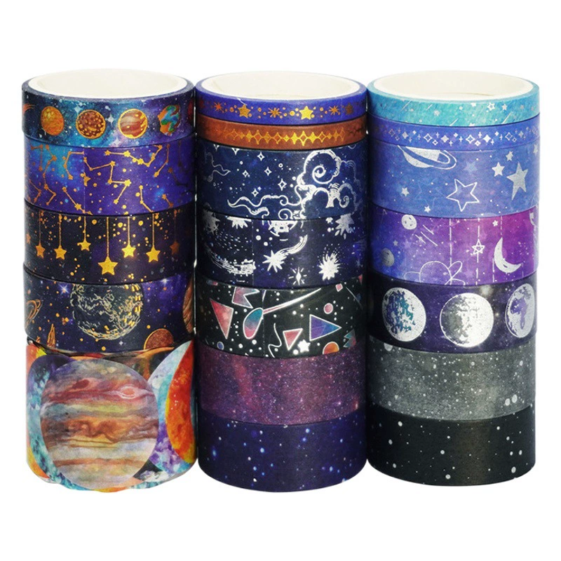 Внешняя торговля Фабрика звезда бронзовая серебряная и бумажная лента Dream Planet Universe DIY декоративные наклейки оптом