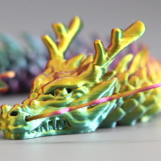 3D PrinteD Chinese Dragon LanDscaping Ornaments Crafts Joints Movable Creative HanD-maDe Decoration KiDsren's Gift Toys