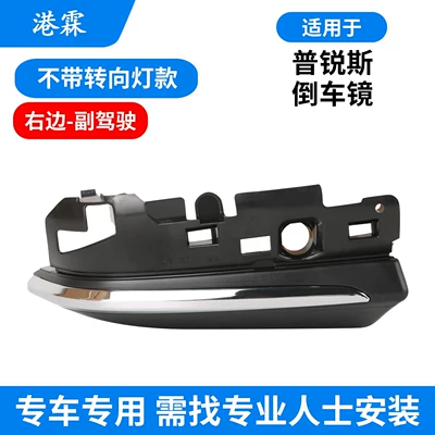 Rear mirror/rearview mirror assembly | lens, bright trim, and rearview - bottom-case-with-bright-strip-without-turn-signal-right-side-passenger-seat