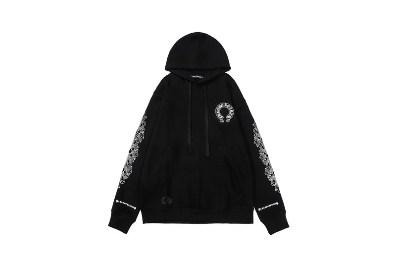 24新款chrome Hearts 克罗伈卫衣正确版马蹄连帽卫衣广州工厂批发|undefined