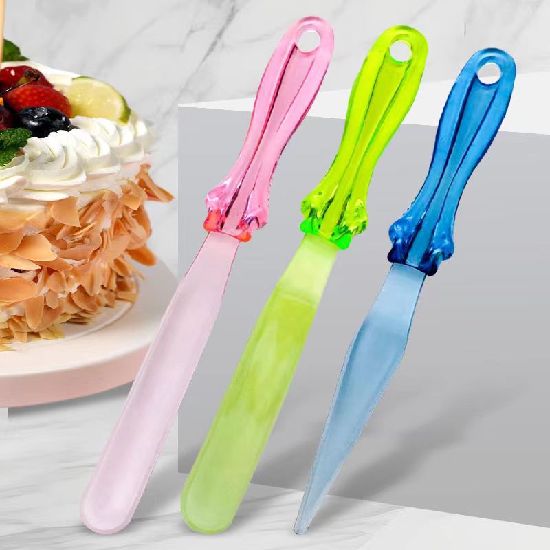 Butter knife set of 3, cake smoothing spatula, mold release knife, baking tool set, creative plastic