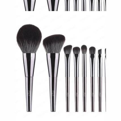 Juego de brochas de maquillaje, set completo de brochas para sombra de ojos, rubor, polvos sueltos, iluminador, brochas para contorno, base, herramientas de contorno de belleza, set completo