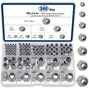 150/188/230/300PCS�M�����bDIN985���P�304����������ĸ����