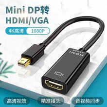 适用minidp转HDMI转换器vga雷电2转接头mac接口4K电视投影仪显卡