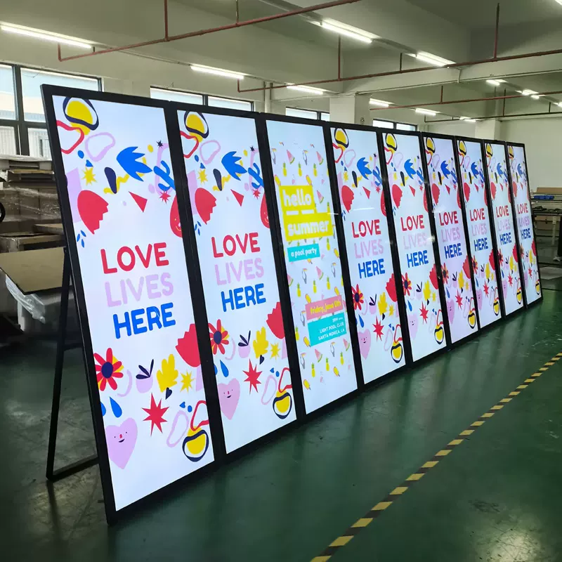 75寸红外触摸水牌HDMI显示高清同步播放数字播放联屏条形屏广告机