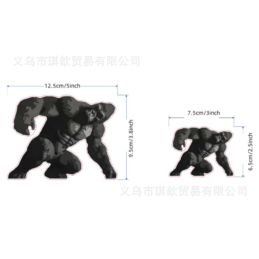 2025 explosión transfronteriza Magnetic King Kong regalo decoración muñeca decoración musculosa fabricante al por mayor