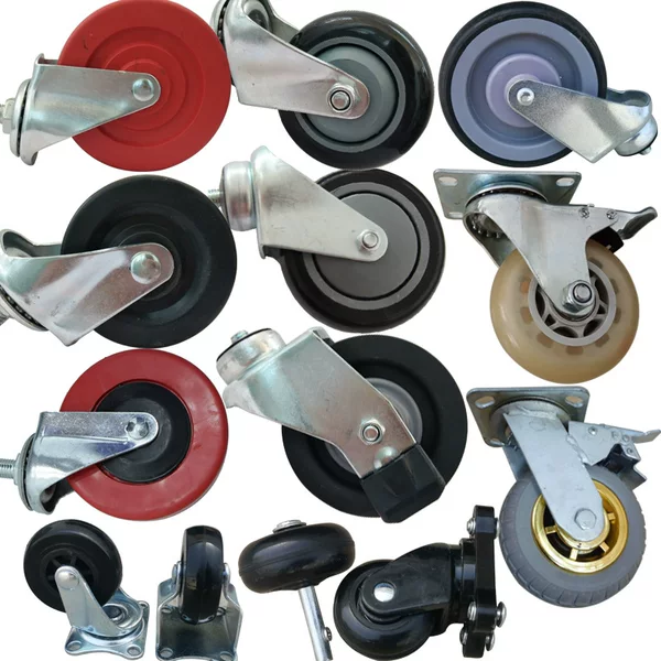 Customized shopping cart wheels, silent universal wheels, elevator wheels, trolley basket casters, accessories, children's handcart brake wheels