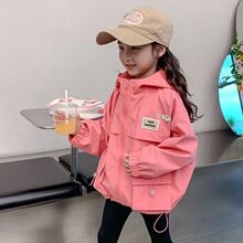 女童外套春秋款2024新款女宝宝秋装衣服小女孩秋季上衣儿童冲锋衣