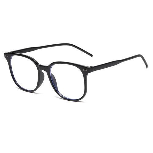 New trendy screw-in glasses frame, round frame, anti-blue light, non-prescription glasses, fashionable style, natural look, non-prescription glasses