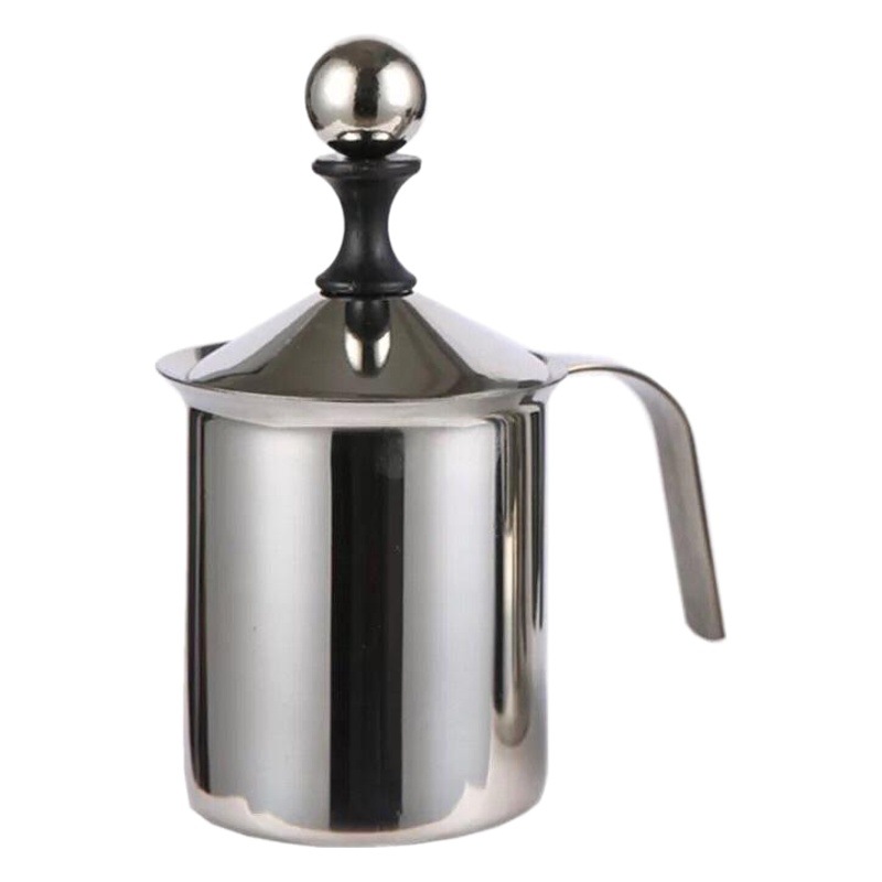 Niannianshun daily milk pump 400cc cappuccino Japanese double-layer filter manual milk frother coffee supplies