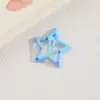 Dripping oil and dots of sky blue