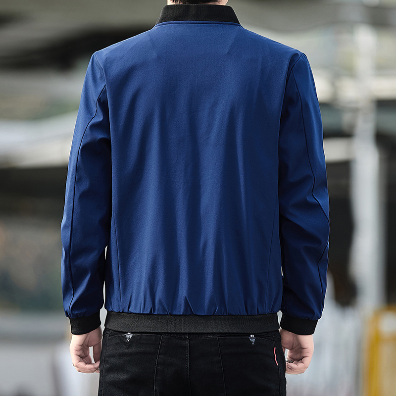 Primavera y otoño 2023 nuevo estilo coreano de moda guapo chaqueta casual hombres béisbol cuello superior fábrica al por mayor