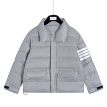 TB男女同款潮流款网红款羽绒服休闲经典四杠宽松羽绒服
