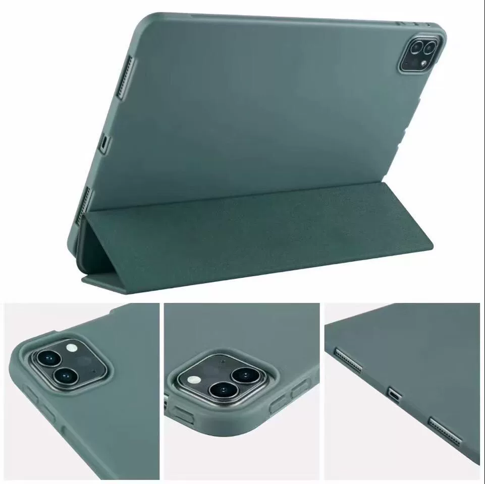 Силиконовый мягкий чехол для iPad (mini/9.7/10.2/10.9/11/12.9), полное покрытие, многоцветный