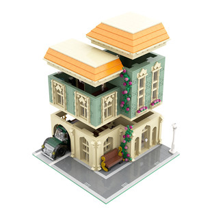 C5475 Modular Post Office Building Toy Set with Delivery Truck 2308 Particle Count