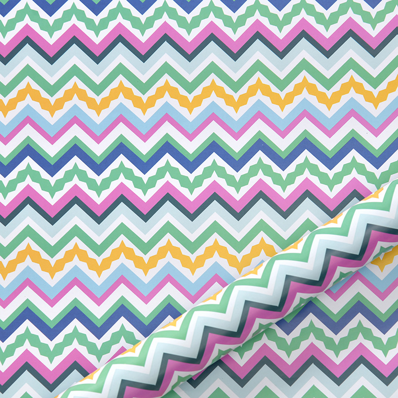 Amazon nueva colorida serie geométrica Día de San Valentín papel de regalo de cumpleaños papel de regalo de vacaciones papel de regalo al por mayor