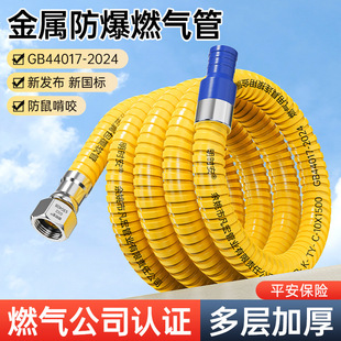 Double-Layer Metal Universal Gas Explosion-Proof Gas Special Liquefied Gas Natural Gas Thickened Metal Gas Hose