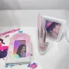 Fuchsia card book with bow