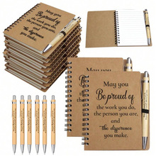 B 52947 Kraft Paper Bam Pen Notebook ţƤֽ�����Ȧ���±�