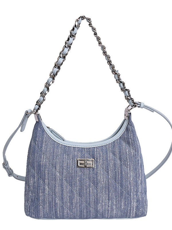Bolso de cadena de diamante de alta calidad para mujeres 2026 nueva moda pequeña fragancia mochila de hombro de viaje simple bolsa de mano