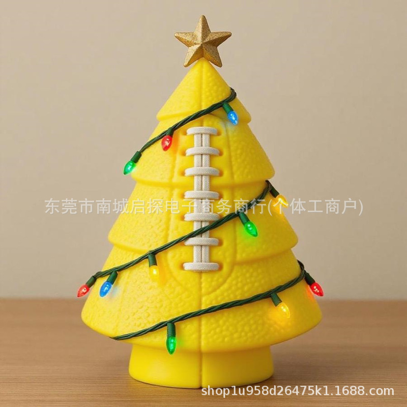 亚马逊创意热销新Football Christmas Tree Decor足球圣诞树装饰|undefined
