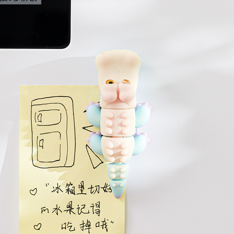 跨境热销3D打印冰箱贴创意海洋动物摆件关节可活动玩具礼物装饰品|undefined