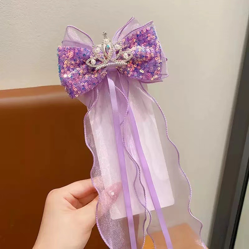 夏の女性のスーパーフェアリーリボン編み込みヘアピン子供用マーメイドヘッドドレスかわいい女の子マーメイドシェルヘアアクセサリー|undefined