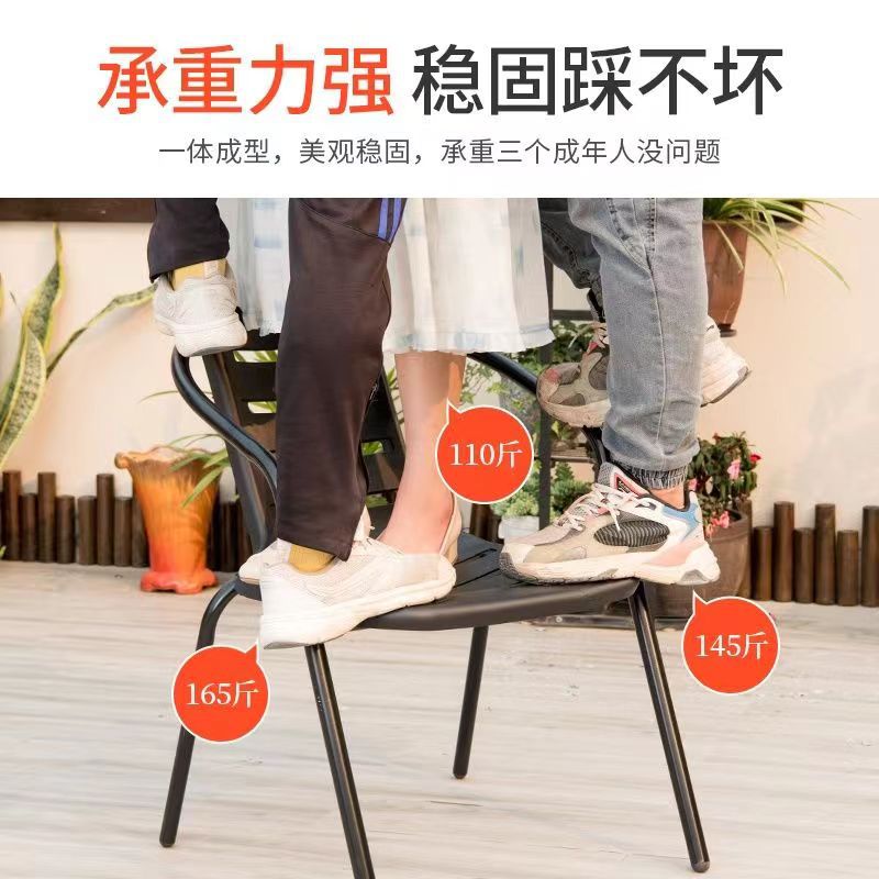 Outdoor table and chair courtyard garden wrought iron leisure chairs outdoor terrace trending open-air milk tea shop balcony coffee table set