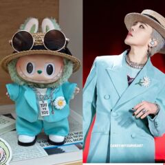 拉布布labubu一二三代娃衣权志龙GD换装同款糖胶盲盒拉布布衣服